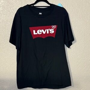 Levi's Black and Red Logo Tee